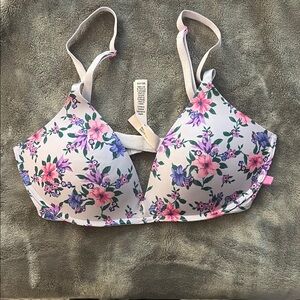 Victoria's Secret Pink and Purple Floral Bra
